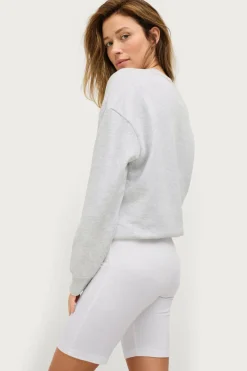 Ellos Collection Cykelshorts med høj talje Hvid Outlet