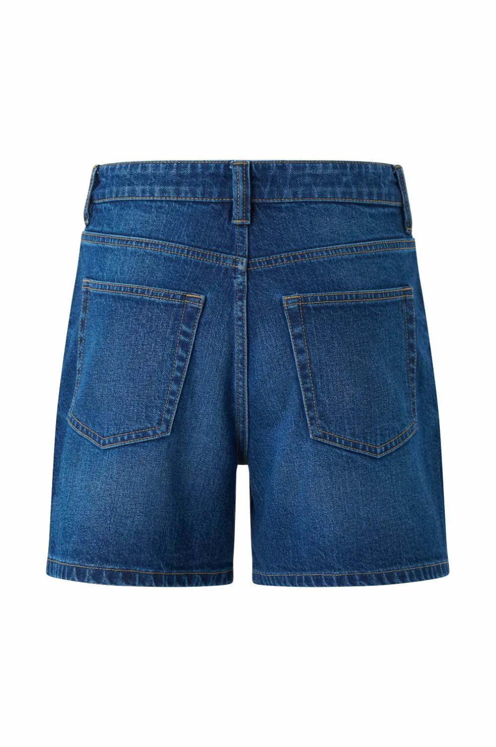 Ellos Collection Denimshorts Petra Mom Mørkeblå Online