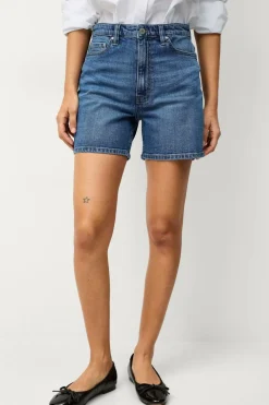 Ellos Collection Denimshorts Kiara Mom Fit Blå Outlet
