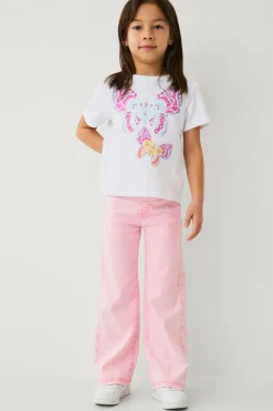 Ellos Jeans>Collection Denim-leggings Siri S Girl Lyserød