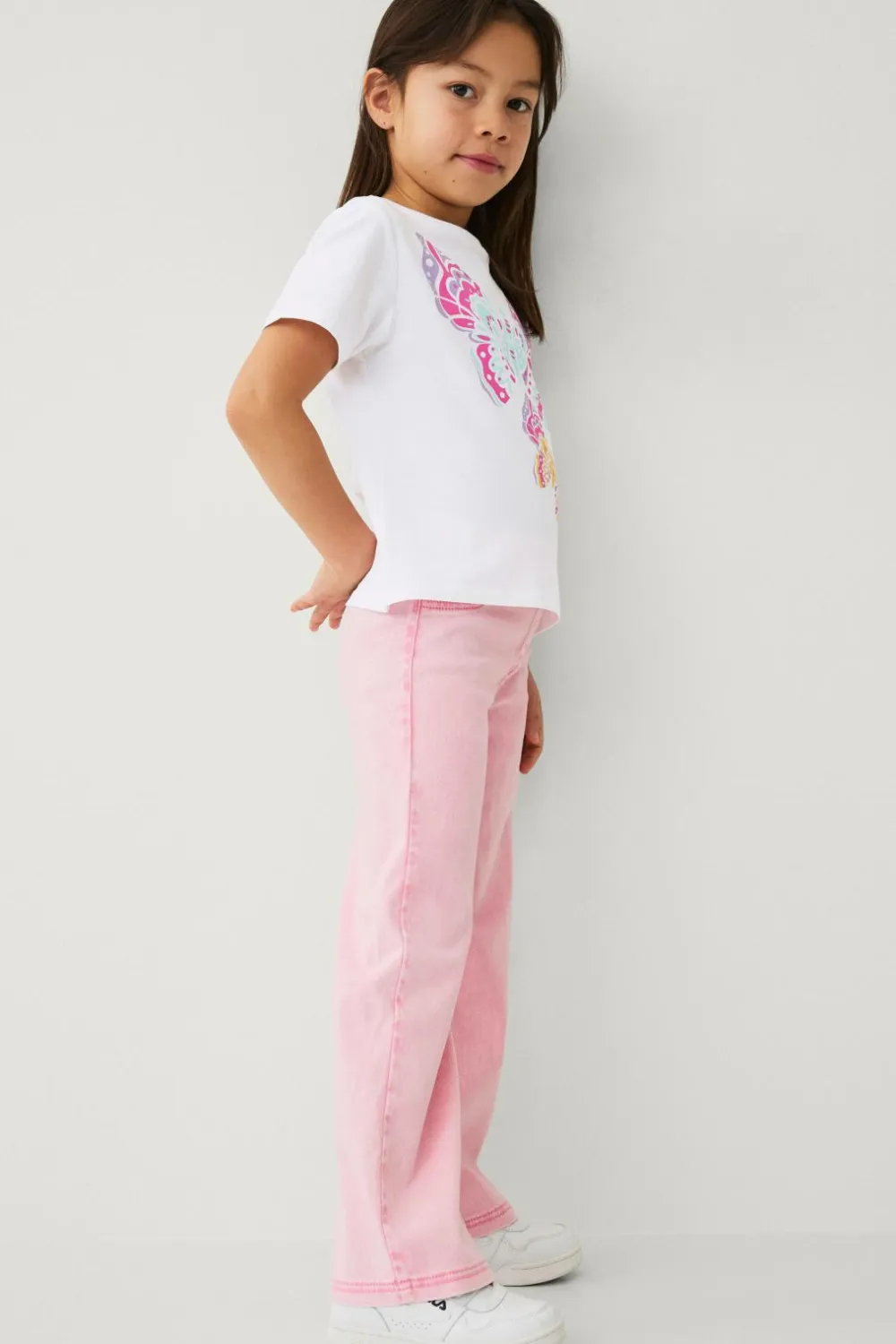 Ellos Jeans>Collection Denim-leggings Siri S Girl Lyserød