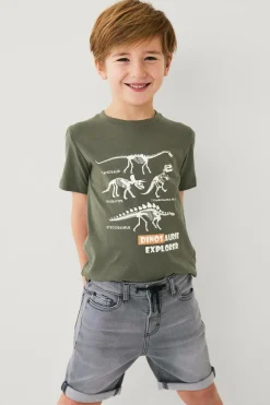 Ellos Collection Denimshorts Denim Jogger Shorts Grå denim Sale