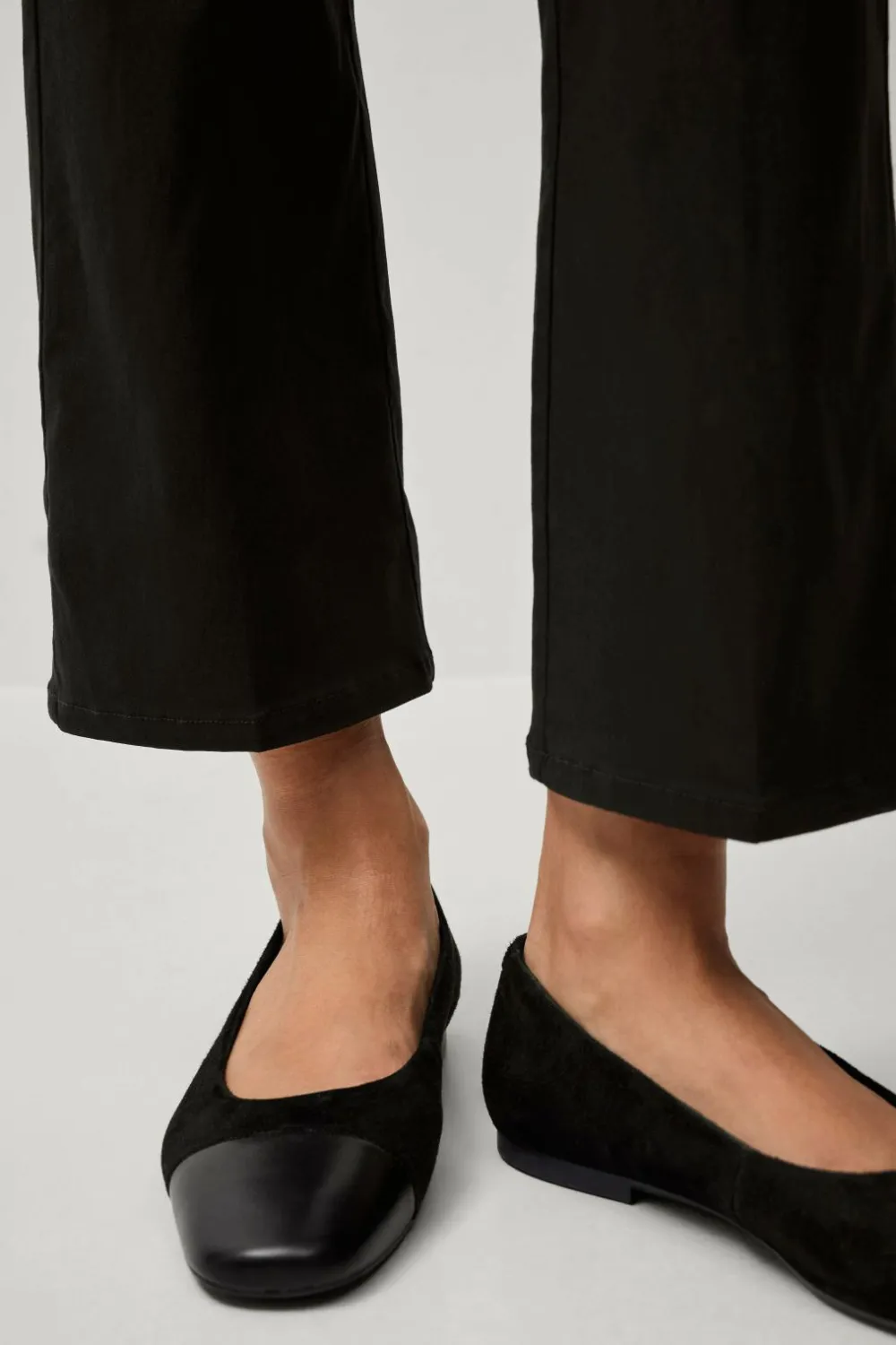 Ellos Bukser>Collection Flexy Cropped treggings i superstretch Sort mat sort