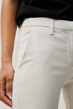 Ellos Collection Flexy Slim fit bukser i superstretch Creme Outlet