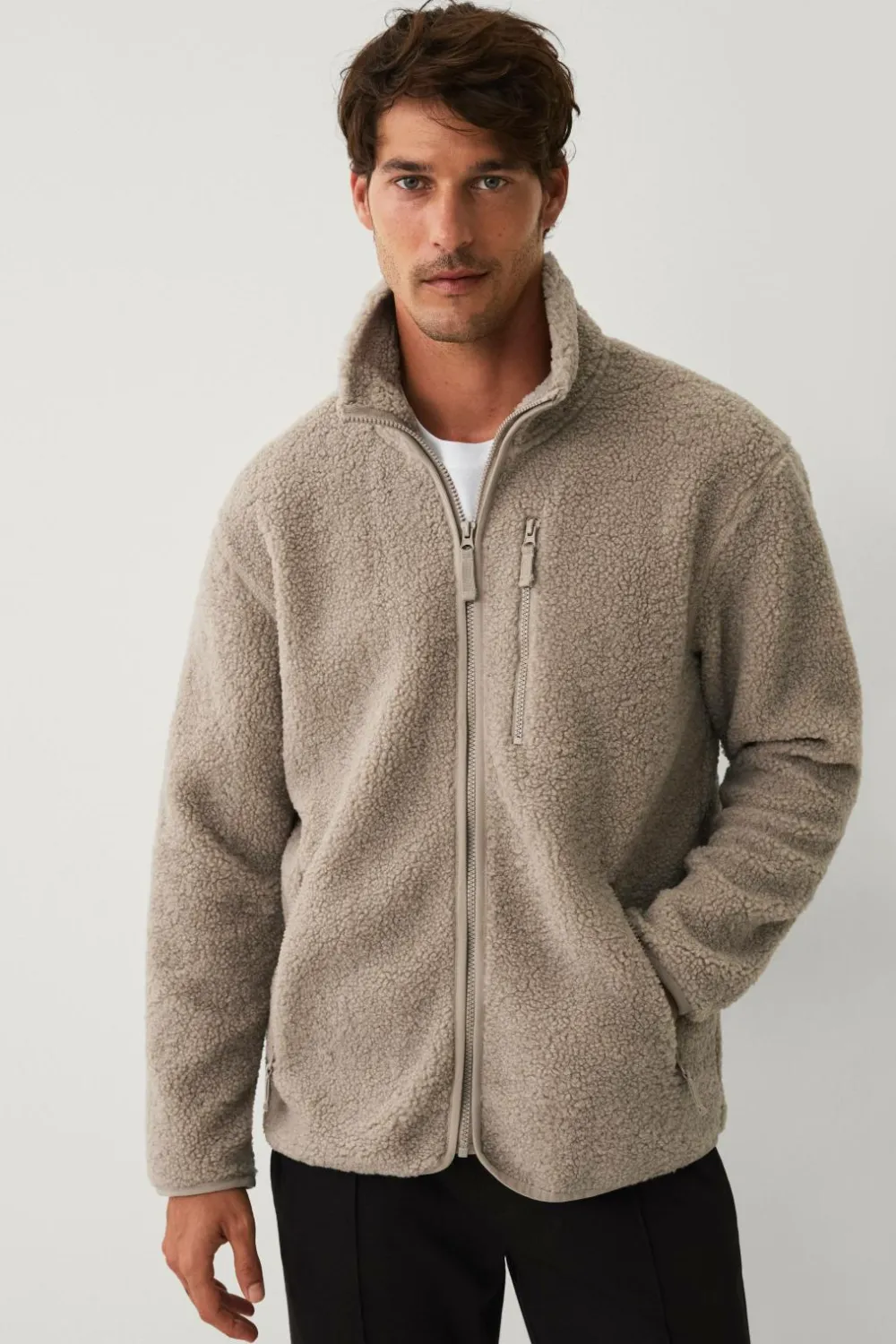 Ellos Collection Fleecejakke Beige farve New