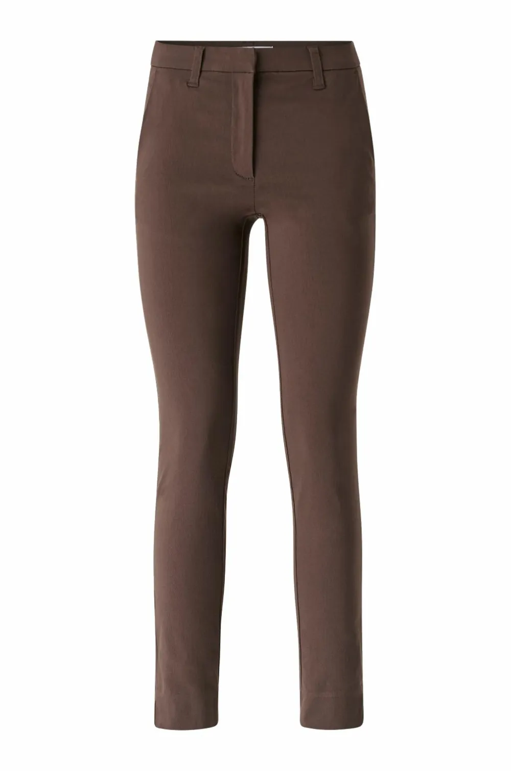 Ellos Collection Flexy Slim fit bukser i superstretch Mrkbrun Discount