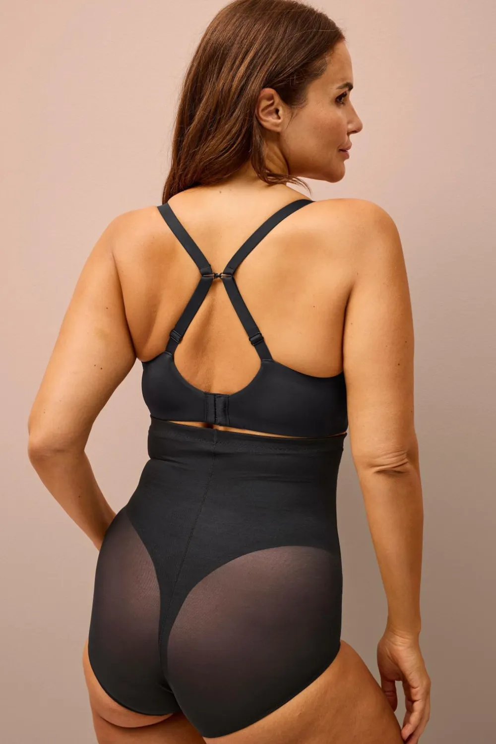Ellos Shaping|Trusser>Collection Formende shorts med høj talje - fast støtte Sort