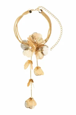 Ellos Smykker>Collection Halskæde med blomster guld
