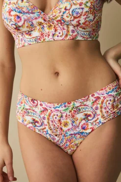 Ellos Collection Hipster Bikini Pink Paisley Outlet