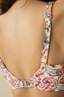 Ellos Collection Hipster Bikini Pink Paisley Outlet