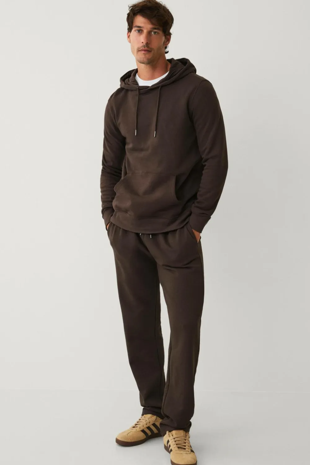 Ellos Basistøj|Sweatshirts & Hoodies>Collection Hoodie Drew Mørkebrun