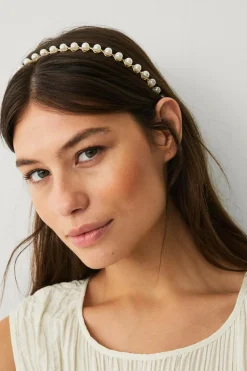 Ellos Håraccessories|Håraccessories>Collection Hårbøjle Guld/hvid