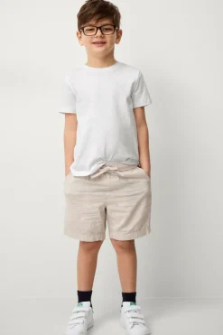 Ellos Shorts>Collection Hørshorts Melker Beige melange