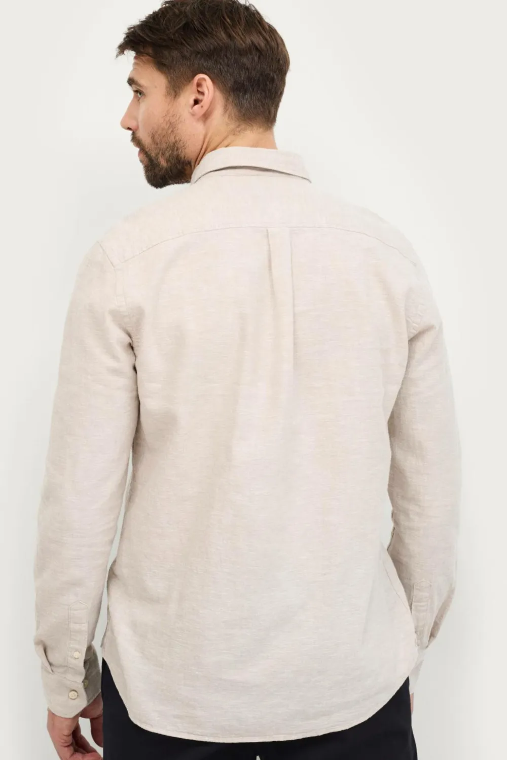 Ellos Skjorter>Collection Hørskjorte Beige melange