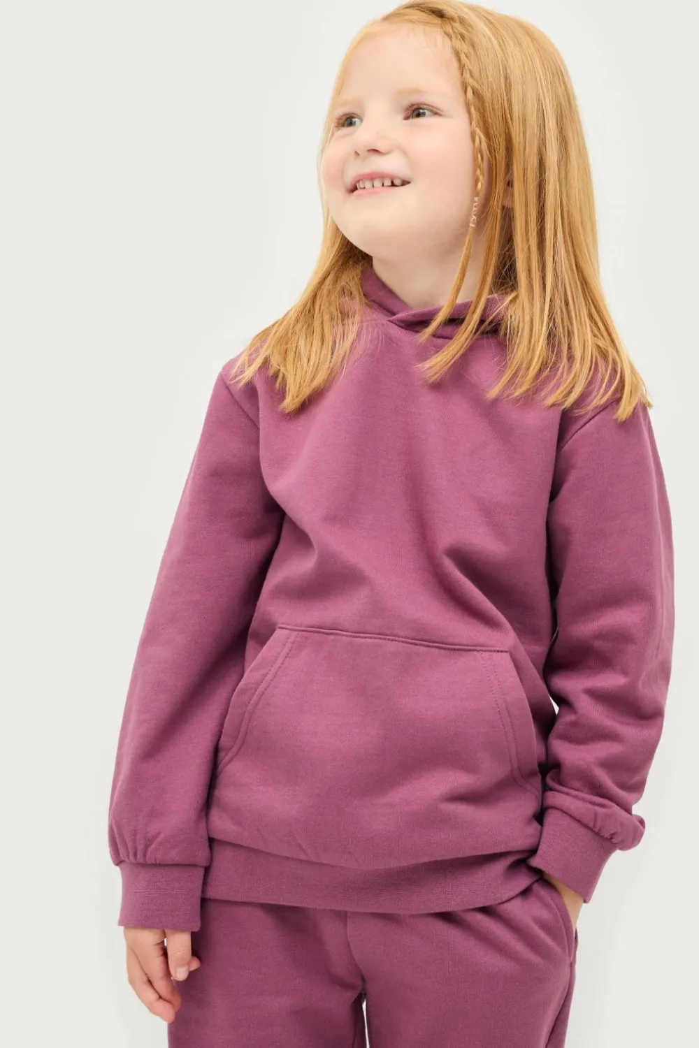 Ellos Basistøj>Collection Hættetrøje Basic Lynglilla