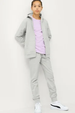 Ellos Basistøj|Sweatshirts & Hoodies>Collection Hættetrøje Basic Sweatshirt Lysegrå melange