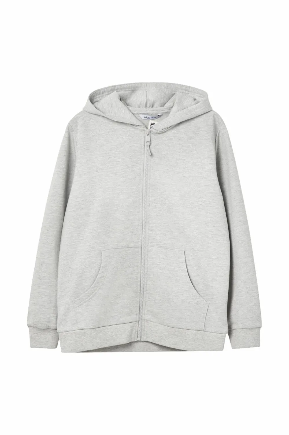 Ellos Basistøj|Sweatshirts & Hoodies>Collection Hættetrøje Basic Sweatshirt Lysegrå melange