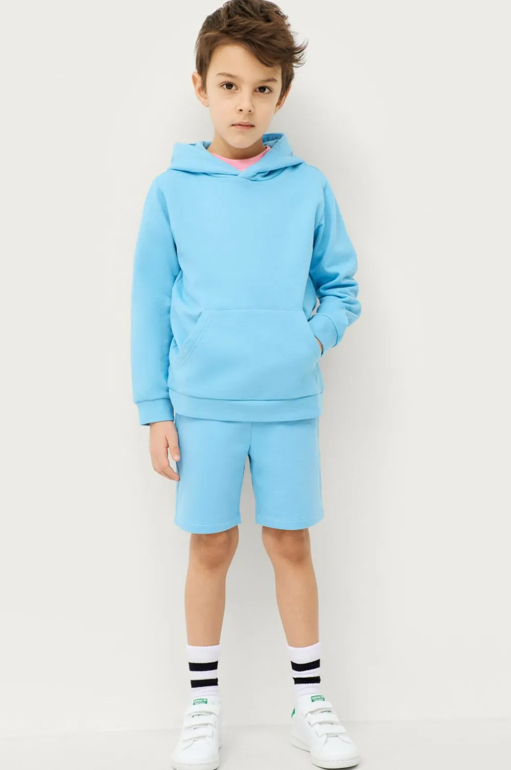 Ellos Basistøj>Collection Hættetrøje Basic Blå