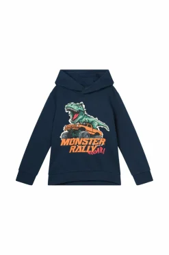 Ellos Collection Hættetrøje Marinblå dino