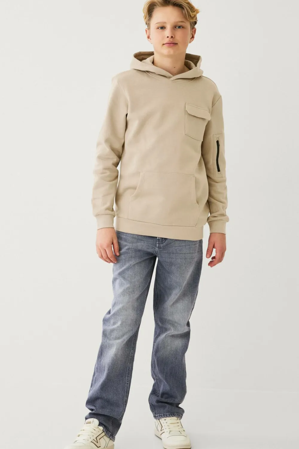 Ellos Sweatshirts & Hoodies>Collection Hættetrøje med brystlomme