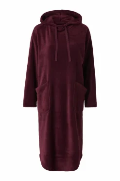 Ellos Collection Hyggelig kjole i fleece Mørkrød Online