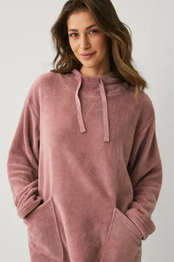Ellos Collection Hyggelig kjole i fleece Lyslilla Sale