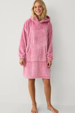 Ellos Nattøj & Homewear>Collection Hyggelig kjole i fleece rosa