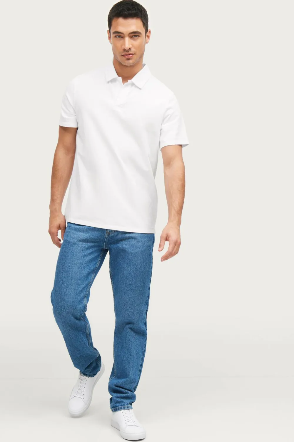 Ellos Jeans>Collection Icon Regular Straight Jeans Mid Blue
