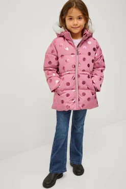 Ellos Overtøj>Collection Jakke Lotta Rosa med prikker