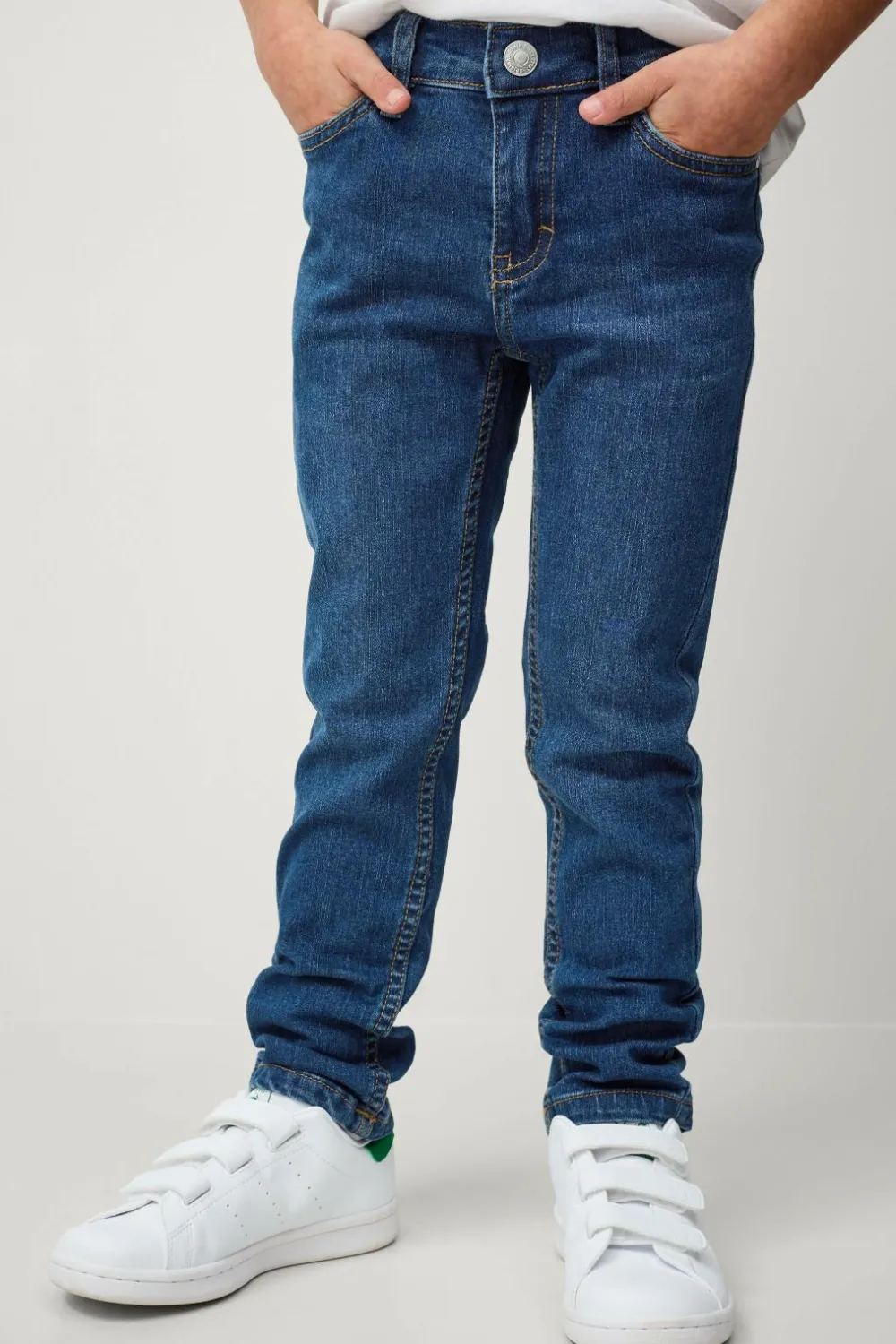 Ellos Collection Jeans Colton Slim Blå denim Outlet