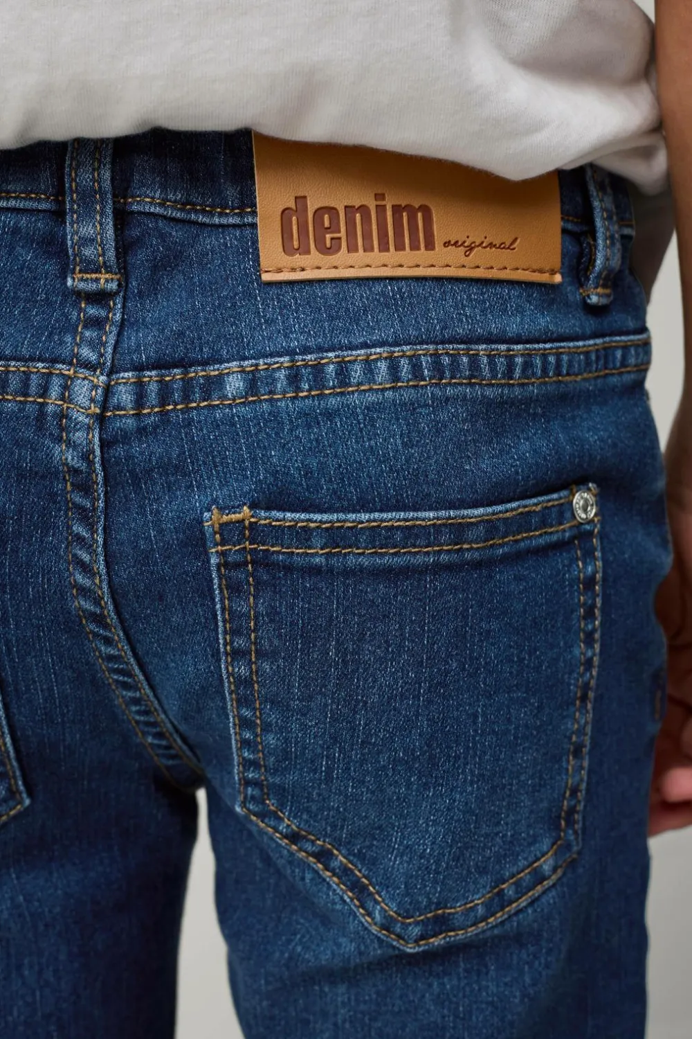 Ellos Collection Jeans Colton Slim Blå denim Outlet