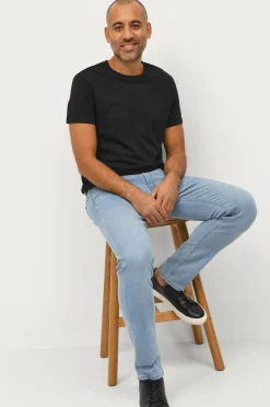Ellos Collection Jeans Warrick Bleg blå Discount