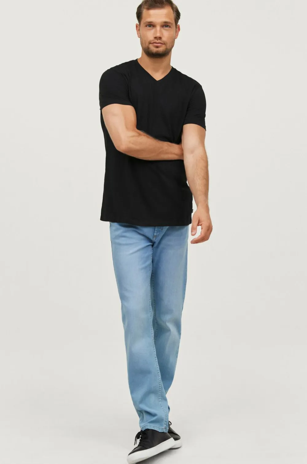Ellos Collection Jeans Warric Classic Fit Bleg blå Online