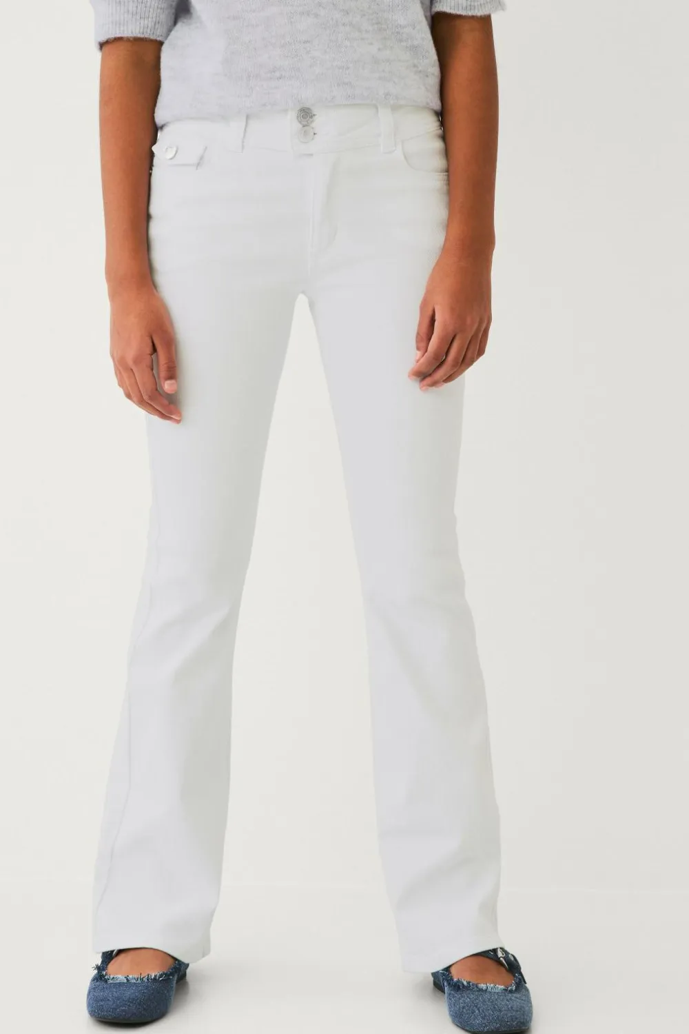 Ellos Collection Jeans Bootcut Hvid Outlet