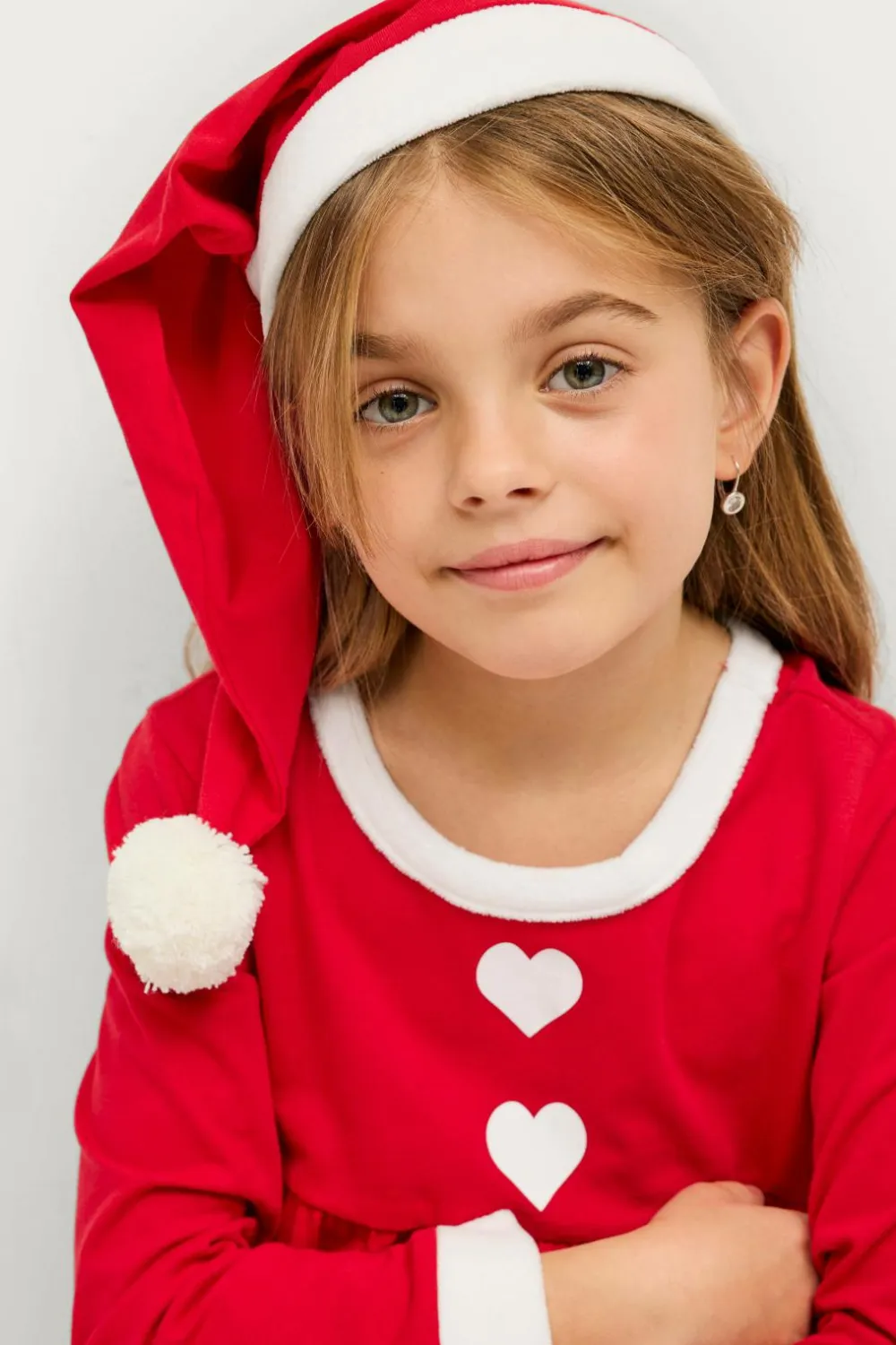 Ellos Kjoler>Collection Julemandsdragt Santa Dress Tangorød/mk rød