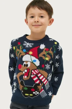 Ellos Collection Juletrøje Christmas Mørkeblå Best