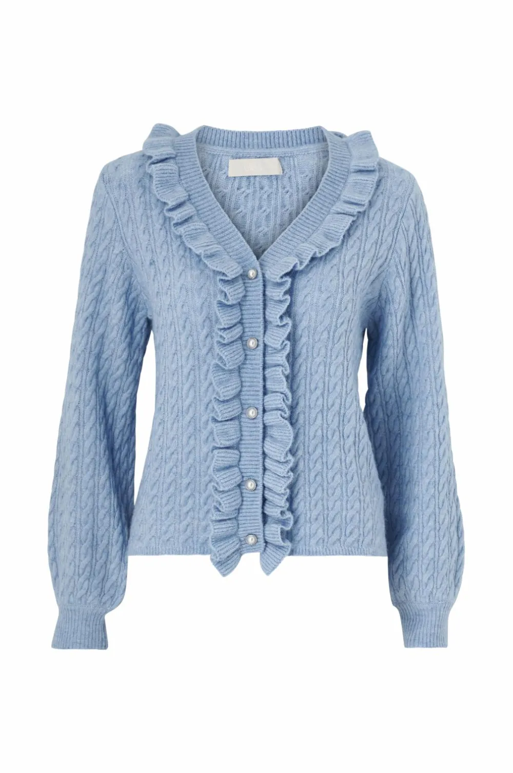 Ellos Trøjer & Cardigans>Collection Kabelstrikket cardigan Blå