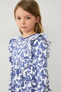 Ellos Collection Kjole Elvira S Girl Blue floral
