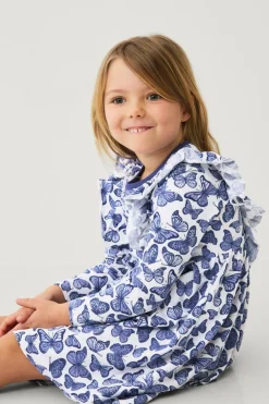 Ellos Collection Kjole Elvira S Girl Blue floral