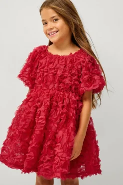 Ellos Collection Kjole Lily Rødmønstret Clearance