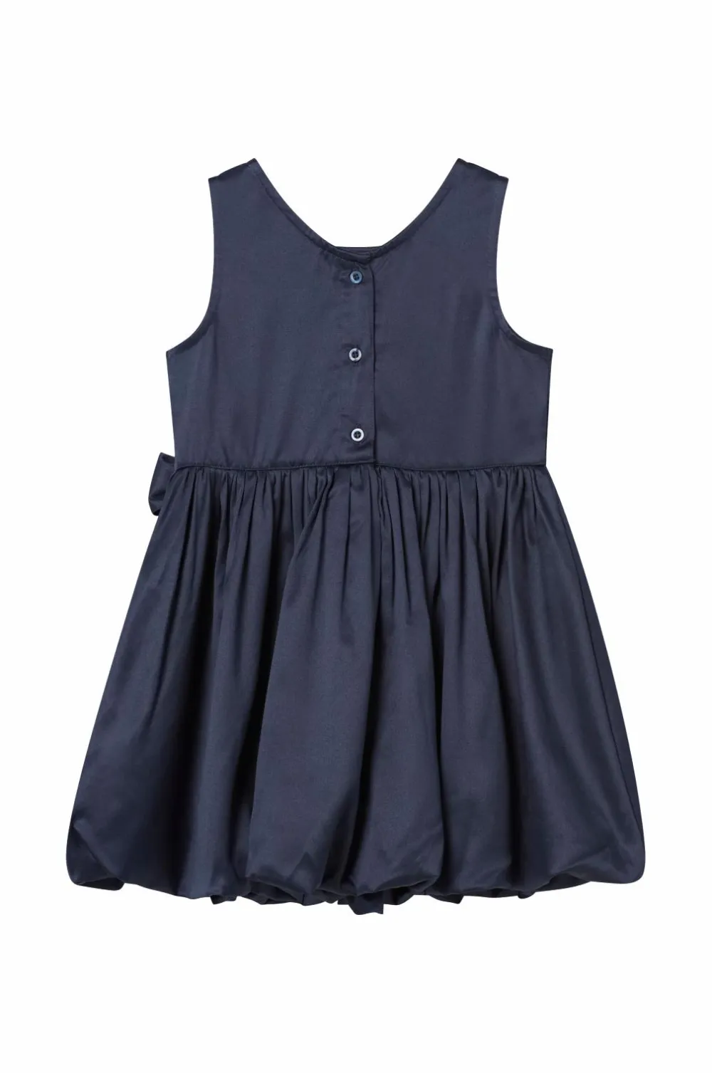 Ellos Collection Kjole Agatha Mørkeblå satin kjole Clearance