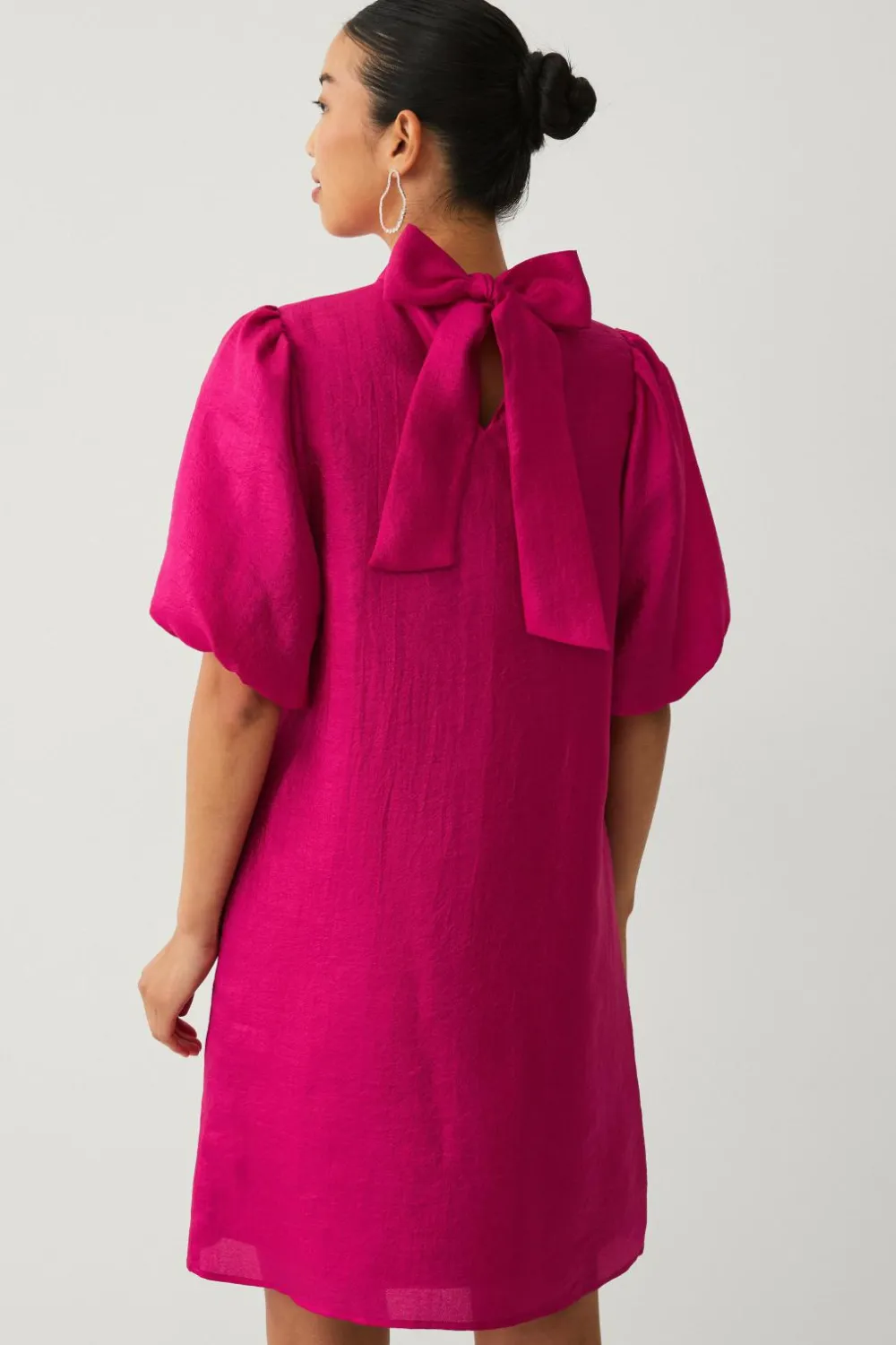 Ellos Collection Kjole med sløjfe rosa New