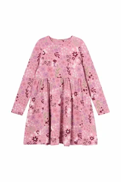Ellos Collection Kjole med lange ærmer Rosa blommig Outlet