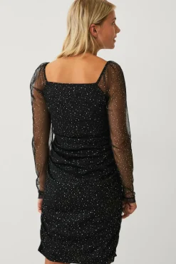 Ellos Collection Kjole i mesh sort Sale