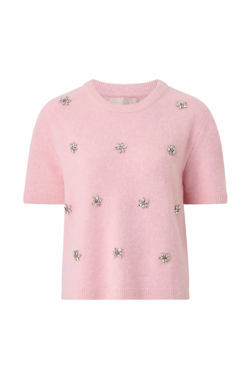 Ellos Collection Kortærmet, strikket trøje rosa