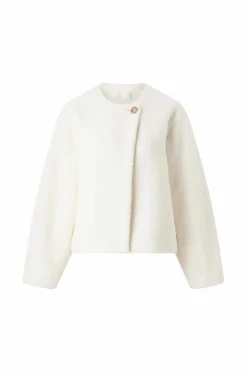 Ellos Collection Kort jakke med struktur creme Clearance