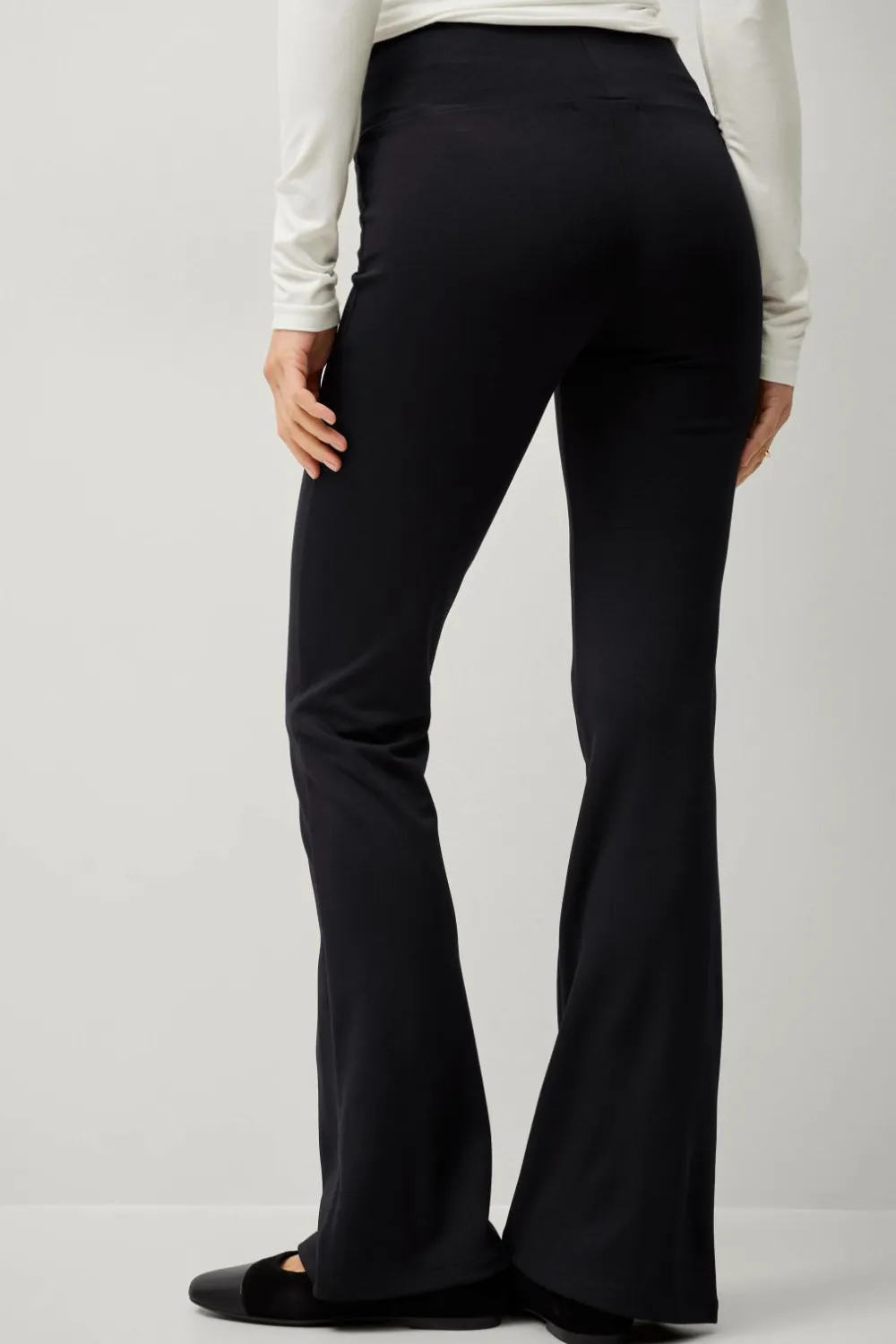 Ellos Collection Kraftige leggings med bootcut Sort Discount