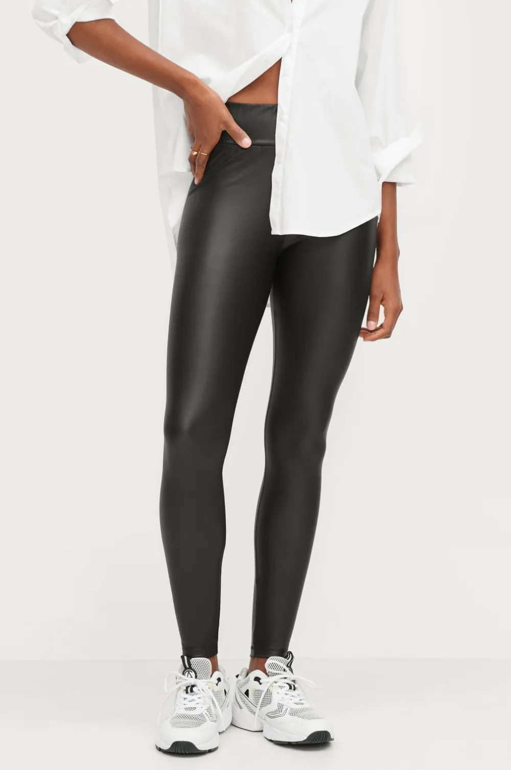 Ellos Tights & Leggings>Collection Leggings i PU Sort