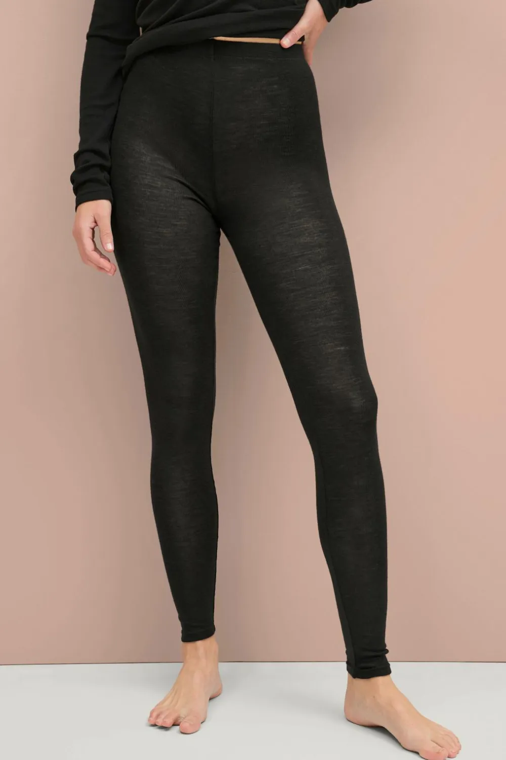 Ellos Skiundertøj|Skiundertøj>Collection Leggings Iris i merinould Dybsort