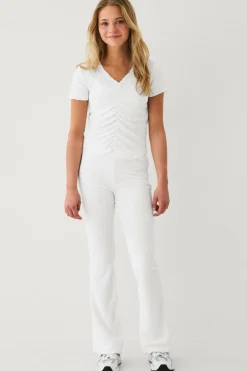 Ellos Bukser & Leggings>Collection Leggings med strukturerede mønstre Offwhite